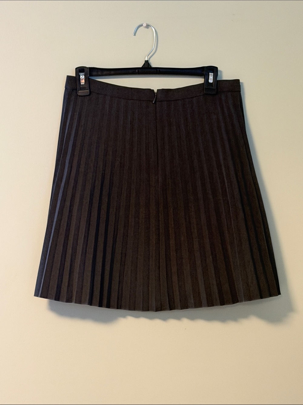 J. Crew Factory Dark Brown Pleated Mini Skirt